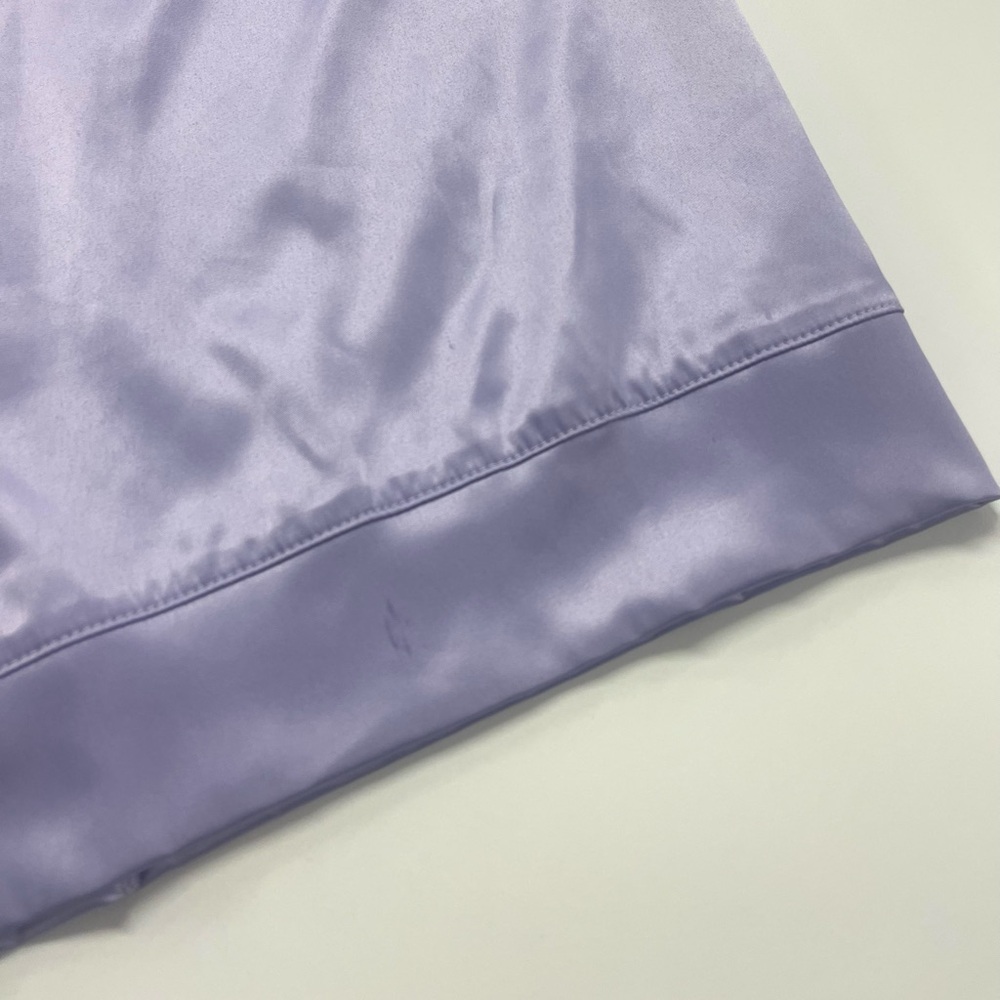 NWT Savage X Fenty Lavender Purple Satin Robe with Lace Lightening Bolt 2x/3x - Picture 10 of 11